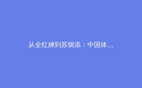 从全红婵到苏炳添：中国体育明星效应背后的商业逻辑与社会价值转型 - 2